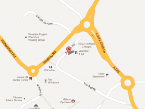 Map to Specialized Print, Haverhill